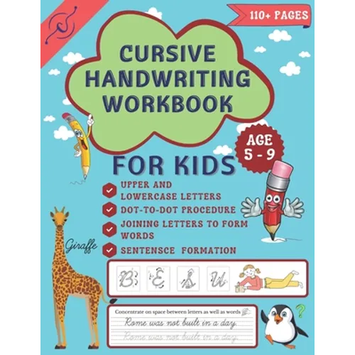 Cursive Handwriting Workbook: Cursive Handwriting workbook for grades 2 - 4