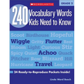 240 Vocabulary Words Kids Need to Know: Grade 2: 24 Ready-To-Reproduce Packets Inside!
