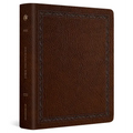 ESV Journaling Bible (Bonded Leather, Mocha, Threshold Design)