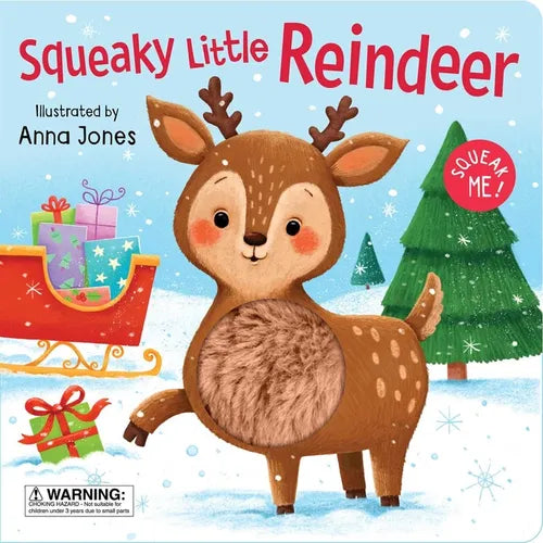 Squeaky Little Reindeer: Board Book with Squeaky Plush Toy