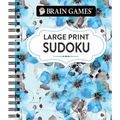 Brain Games - Large Print Sudoku (Floral)