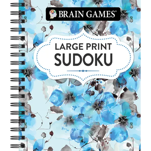 Brain Games - Large Print Sudoku (Floral)