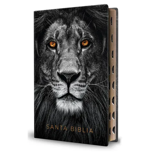 Biblia Reina Valera 1960 Letra Grande. Biblia León Símil Piel Índice / Spanish Bible Rvr 1960 Handy Size Large Print Imitation Leather Lion of Judah