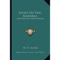 Essays On Two Moderns: Euripides And Samuel Butler