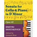 Shostakovich Sonata in d minor--opus 40 for cello and piano