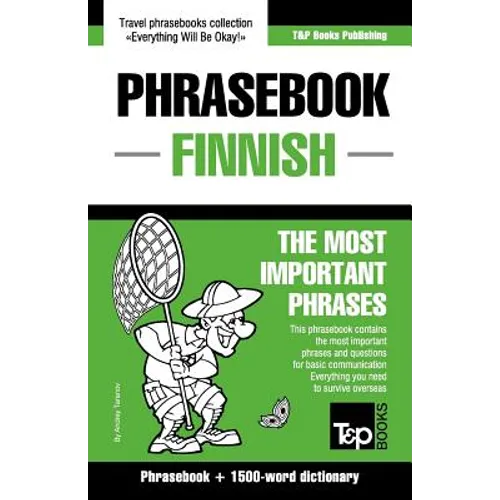 English-Finnish phrasebook and 1500-word dictionary