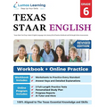 Grade 6 English Language Arts Literacy (ELA) Practice Workbook and Full-length Online Assessments: STAAR Study Guide