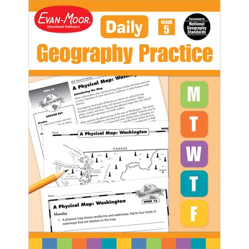 Daily Geography Practice Grade 5: EMC 3714