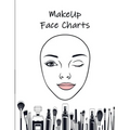 MakeUp Face Charts: Paper Practice Face Charts For Makeup Artists