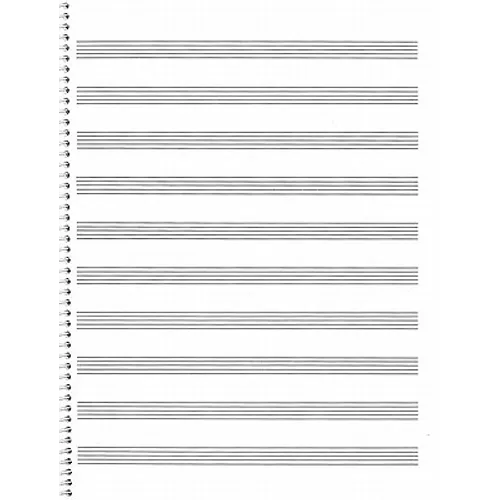 74. Spiral Book: 10-Stave: Passantino Manuscript Paper