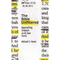 The Bible Unfiltered: Approaching Scripture on Its Own Terms