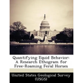 Quantifying Equid Behavior: A Research Ethogram for Free-Roaming Feral Horses