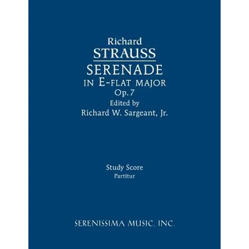 Serenade in E-flat major, Op.7: Study score