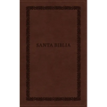 Rvr60, Santa Biblia, Tierra Santa, Letra Grande, Leathersoft, Café, Con Cierre, Palabras de Jesús En Rojo, Comfort Print
