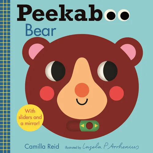 Peekaboo: Bear: (An Interactive Board Book for Babies & Toddlers with Mirror & Sliders to Push, Pull, or Turn. Cute Artwork Includes Ladybugs, Bunnies