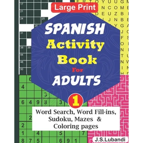 SPANISH Activity Book for ADULTS; 1