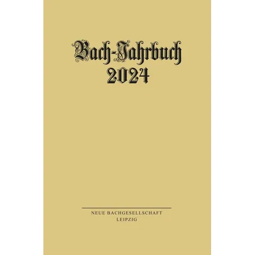Bach-Jahrbuch 2024