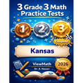 3 Kansas KAP Grade 3 Math Practice Tests: Full-Length Test Prep with Detailed Answer Explanations