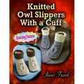 Knitted Owl Slippers With a Cuff