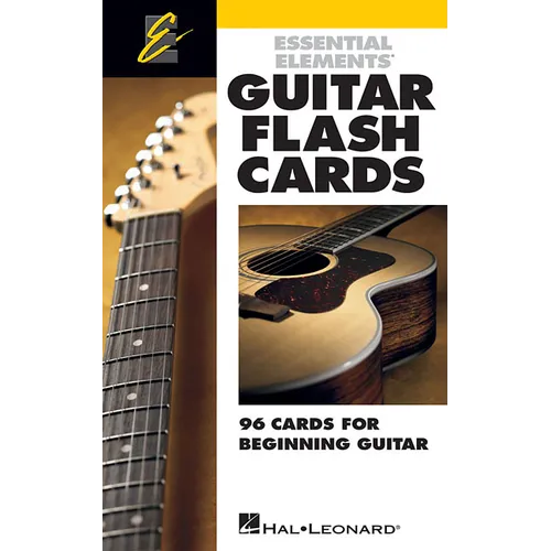 Essential Elements Guitar Flash Cards 96 Cards for Beginner Guitarists Music Symbols, Notes, Chords, Scales, and Theory Hal Leonard Learning Tool for