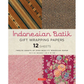 Indonesian Batik Gift Wrapping Papers - 12 Sheets: 18 X 24 Inch (45 X 61 CM) Wrapping Paper
