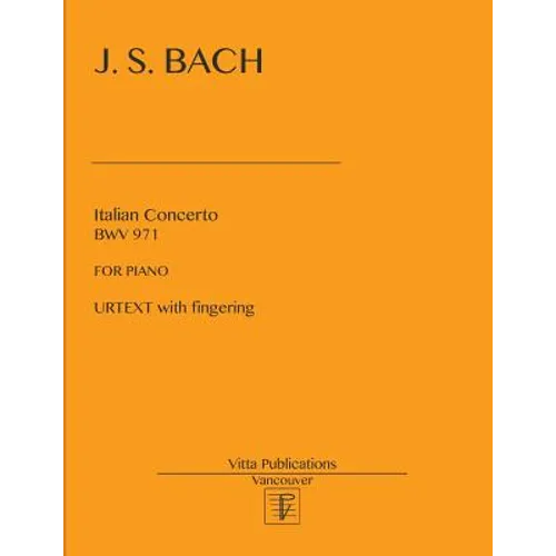 Italian Concerto: Urtext with fingering