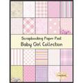 Scrapbook Paper Pad: Baby Girl Collection: 20 Unique Design Background Crafting Sheets