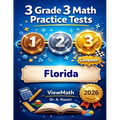 3 Florida FAST Grade 3 Math Practice Tests: Full-Length Test Prep with Detailed Answer Explanations
