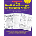 Hi-Lo Nonfiction Passages for Struggling Readers: Grades 6-8: 80 High-Interest/Low-Readability Passages with Comprehension Questions and Mini-Lessons