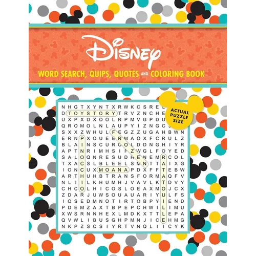 Disney Word Search, Quips, Quotes and Coloring Book