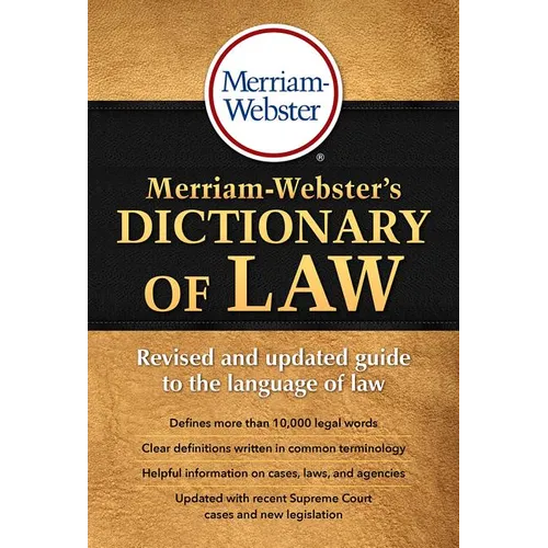 Merriam-Webster's Dictionary of Law