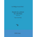 Sonata in a minor for solo flute without bass Wq 132 (H 562) (MDB Urtext)