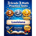 3 Louisiana LEAP 2025 Grade 3 Math Practice Tests: Full-Length Test Prep with Detailed Answer Explanations