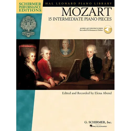 Mozart: 15 Intermediate Piano Pieces [With CD]