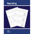 Phone Call Log: Phone Memo Message Book, Record 3 Telephone Messages Per Page, Calls Tracker, Keeping Track Voice Mail, Journal, Notebook