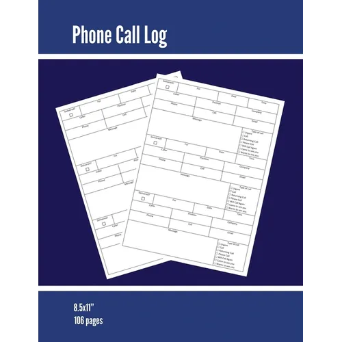 Phone Call Log: Phone Memo Message Book, Record 3 Telephone Messages Per Page, Calls Tracker, Keeping Track Voice Mail, Journal, Notebook