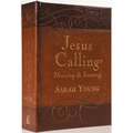 Jesus Calling Morning and Evening, Brown Leathersoft Hardcover, with Scripture References: Yearlong Guide to Inner Peace and Spiritual Growth (a 365-D