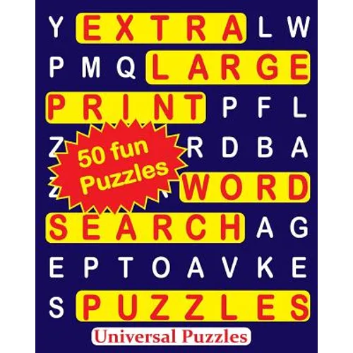 EXTRA LARGE Print WORD SEARCH Puzzles