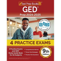 GED Prep 2024-2025: 4 Practice Exams and GED Study Guide Book for All Subjects [9th Edition]