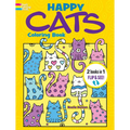 Happy Cats Coloring Book/Happy Cats Color by Number: 2 Books in 1/Flip and See!
