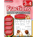 Fractions Math Workbook 3rd and 4th Grade: Fractions Workbook Grade 3-4, Identify, Compare, Add, Subtract, Multiply and Divide Fractions, Equivalent F