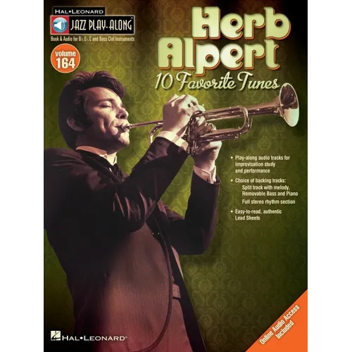 Herb Alpert - Jazz Play-Along Volume 164 Book/Online Audio