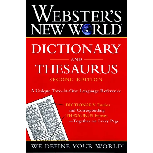 Webster's New World Dictionary and Thesaurus, (Paper Edition)