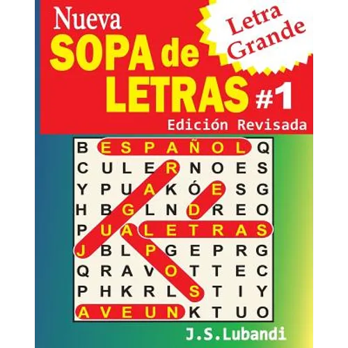 Nueva SOPA de LETRAS #1 (Letra Grande)