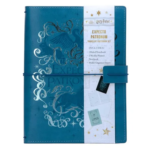 Harry Potter: Expecto Patronum Traveler's Notebook Set: (Refillable Notebook)