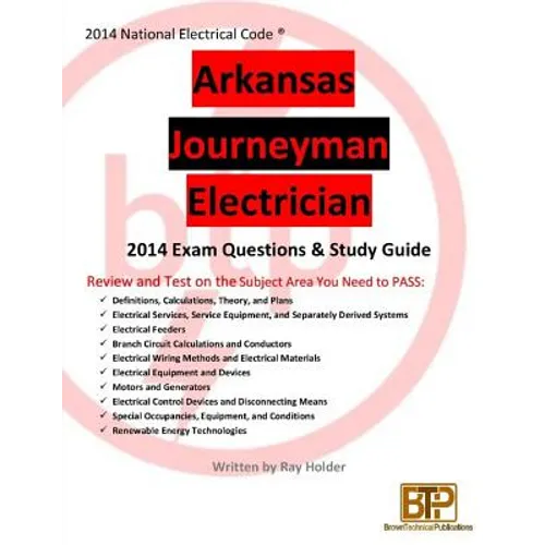 Arkansas 2014 Journeyman Electrician Study Guide