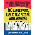 Large Print Crossword Puzzles for Adults: Full Page, Medium-Level Puzzles with Solutions That Stimulate and Challenge Your Brain
