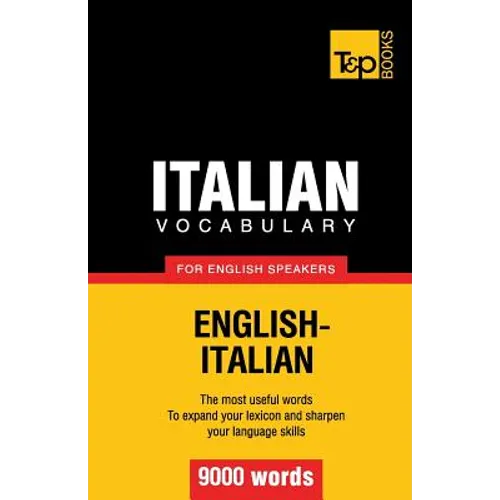 Italian vocabulary for English speakers - 9000 words