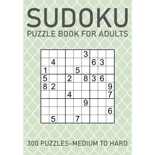 Sudoku Puzzle Book for Adults - 300 Puzzles - Medium to Hard