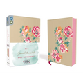 NIV, Journal the Word Bible for Teen Girls, Imitation Leather, Gold/Floral: Includes Hundreds of Journaling Prompts!